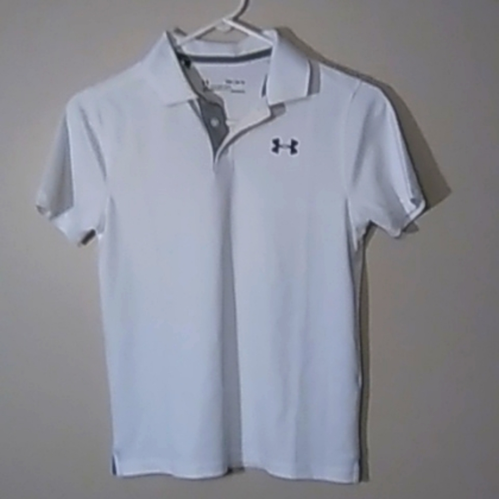 White Under Armour shirt